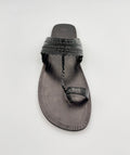 Handcrafted Men Kolhapuri Chappal - Black Classic