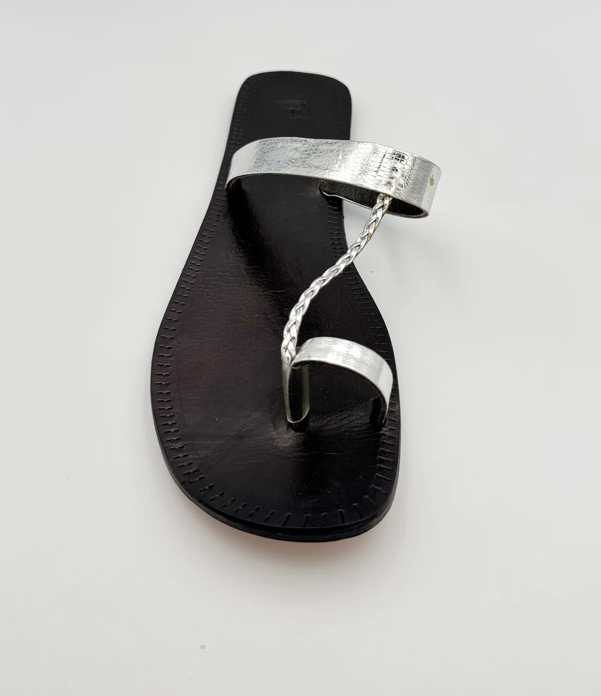 Handcrafted Women Kolhapuri Sandals - Silver Traditional